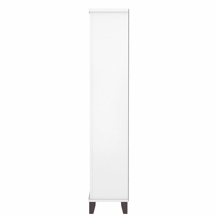 Magomed Bookcase Gracie Oaks Color: Storm Gray/White