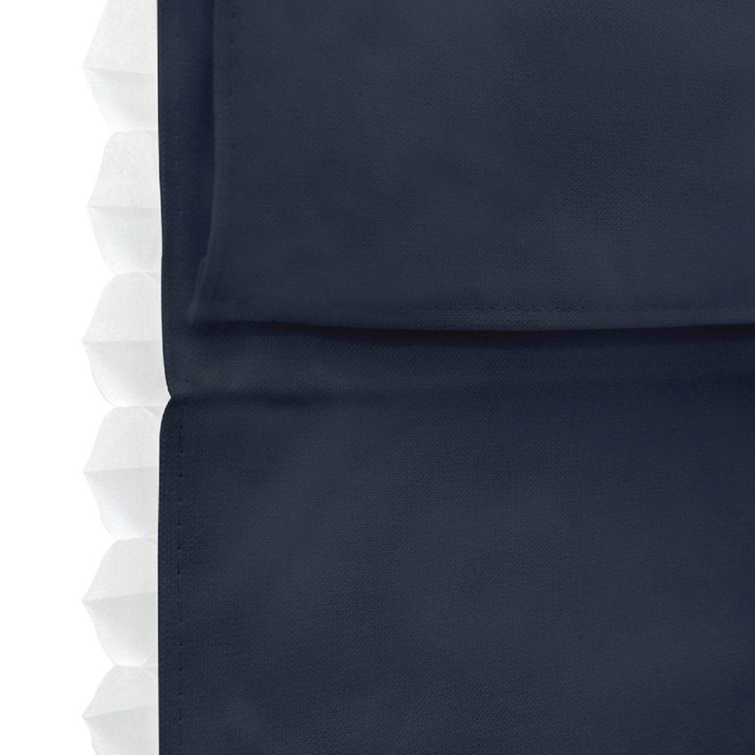 Cordless Blackout 100% Cotton Roman Shade with Cellular Shade Backing Symple Stuff Size: 59"W x 72"L Finish: Navy