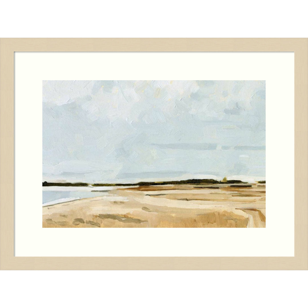 Quiet Coast I by Emma Caroline - Picture Frame Painting Print on Paper Joss & Main Size: 15" H x 20" W Format: Natural Framed Paper