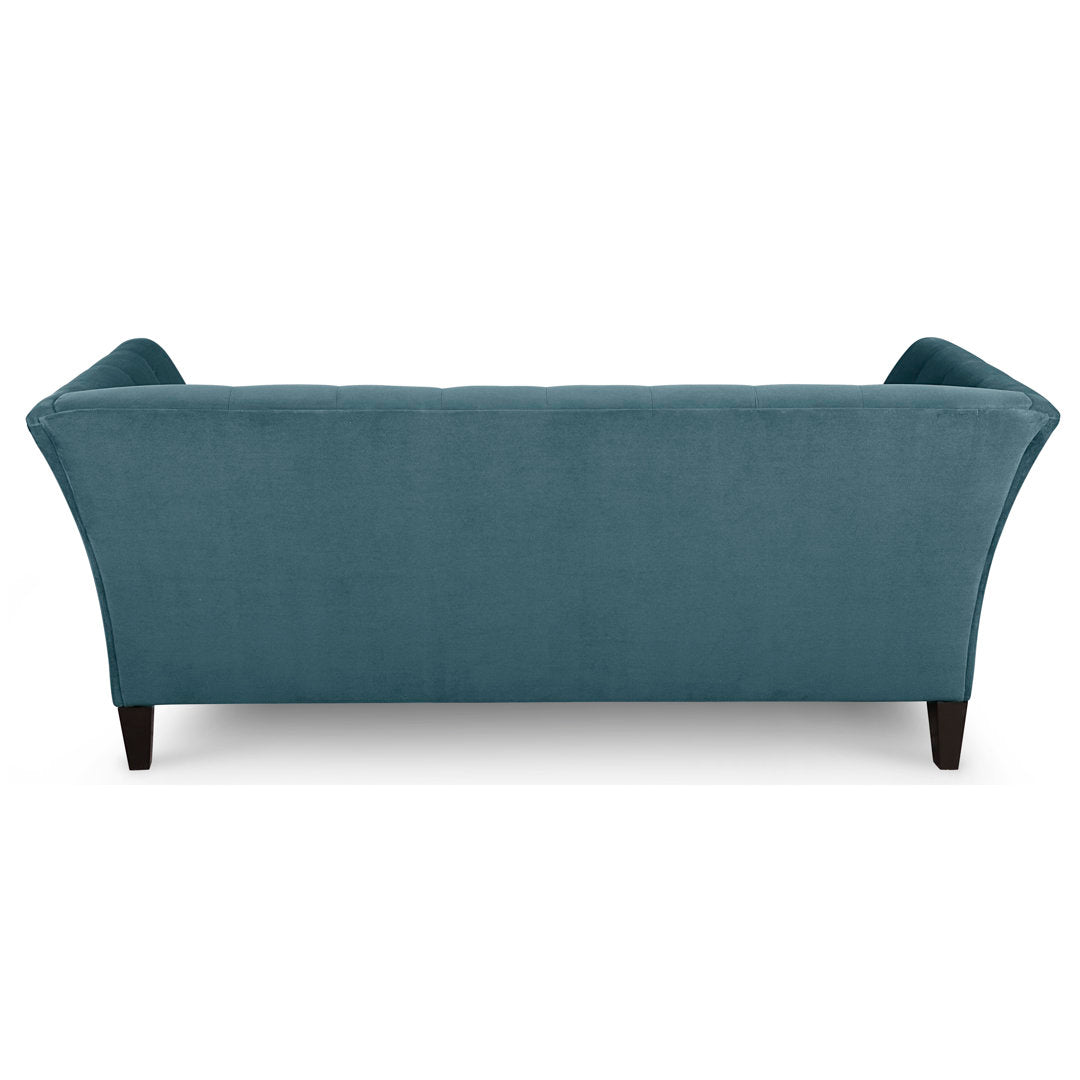 Carruth 91" Flared Arm Sofa Mercer41 Body Fabric: Bella Peacock Performance Velvet