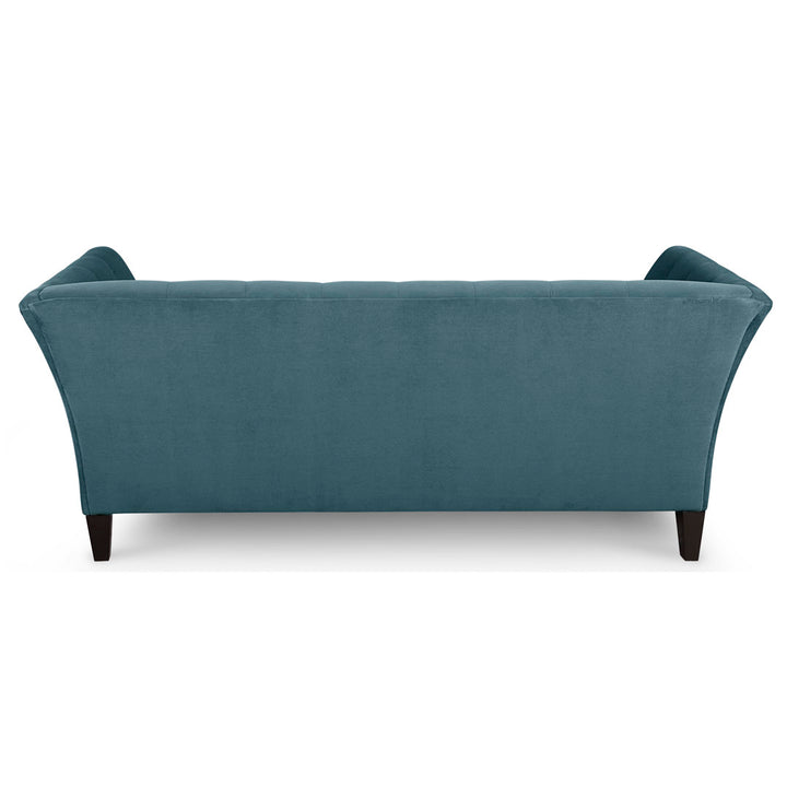Carruth 91" Flared Arm Sofa Mercer41 Body Fabric: Bella Peacock Performance Velvet