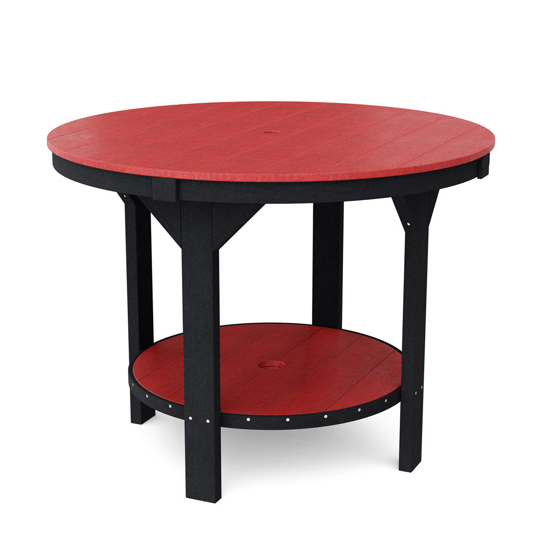 Heritage 48" Pub Table Wildridge Color: Cardinal Red/Black