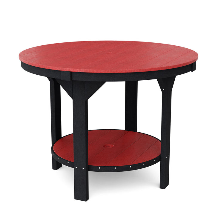 Heritage 48" Pub Table Wildridge Color: Cardinal Red/Black