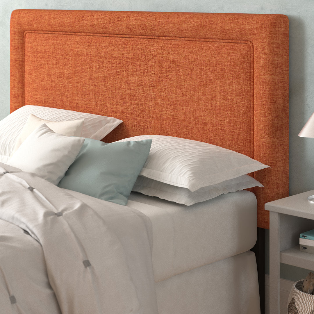 Rowberrow Upholstered Panel Headboard Mercury Row® Size: Queen Upholstery: Zuma Atomic Textured Linen