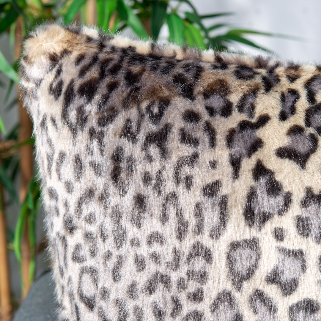 Faux Leopard Throw Pillow Safavieh