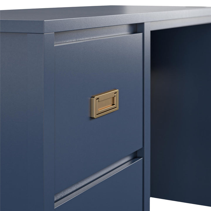 Monarch Hill Haven Kids 47.48" W Writing Desk Little Seeds Color: Navy