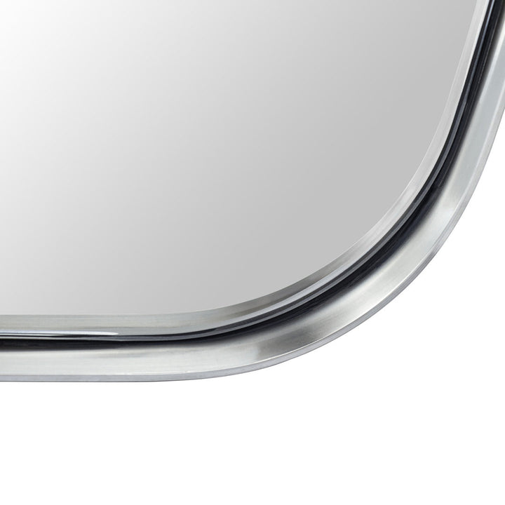 Kengston Modern & Contemporary Rectangular Bathroom Vanity Mirrors 17 Stories Size: 48" x 30" Finish: Brushed Nickel