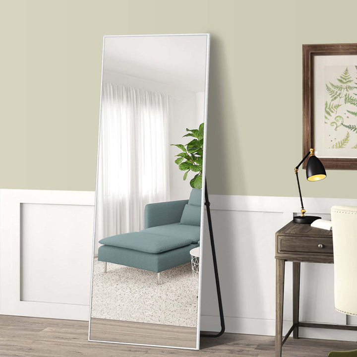 Koudia Metal Framed Standing Mirror Wrought Studio™ Size: 64" x 21" Finish: Silver
