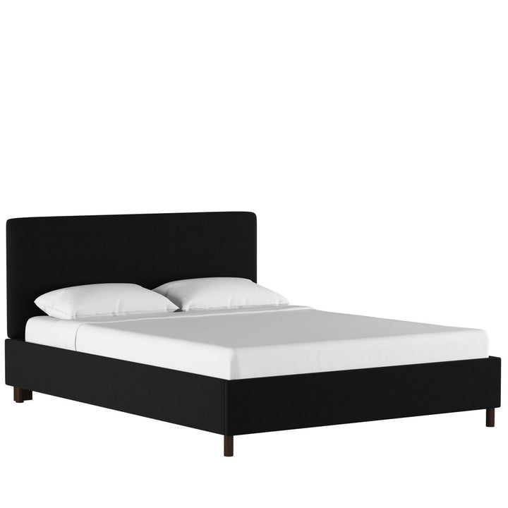 Pyburn Upholstered Low Profile Platform Bed Mercury Row® Color: Linen Black Size: King