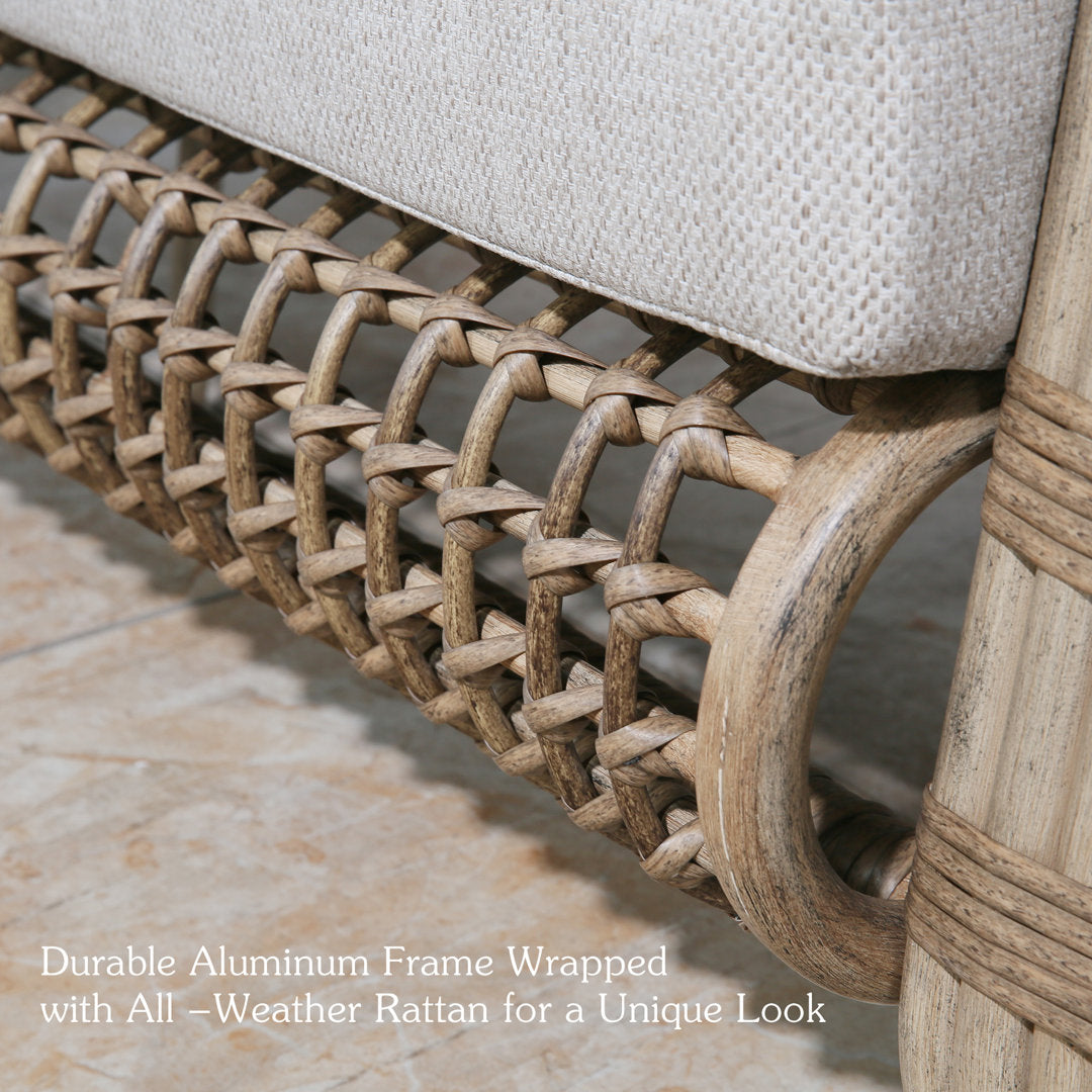 Pietra 78" Wide Outdoor Patio Sofa with Cushions Joss & Main