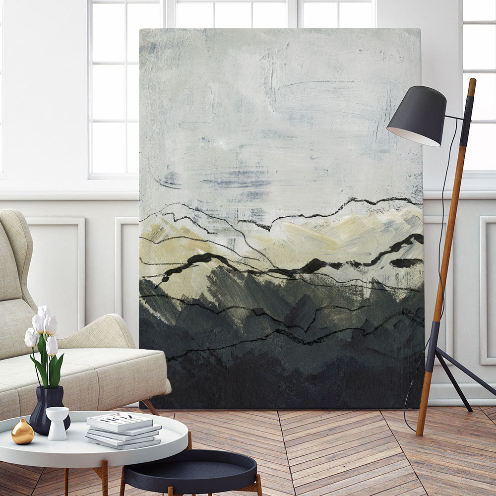 Winter Mountains I' by Jennifer Paxton Parker - Wrapped Canvas Painting Print Orren Ellis