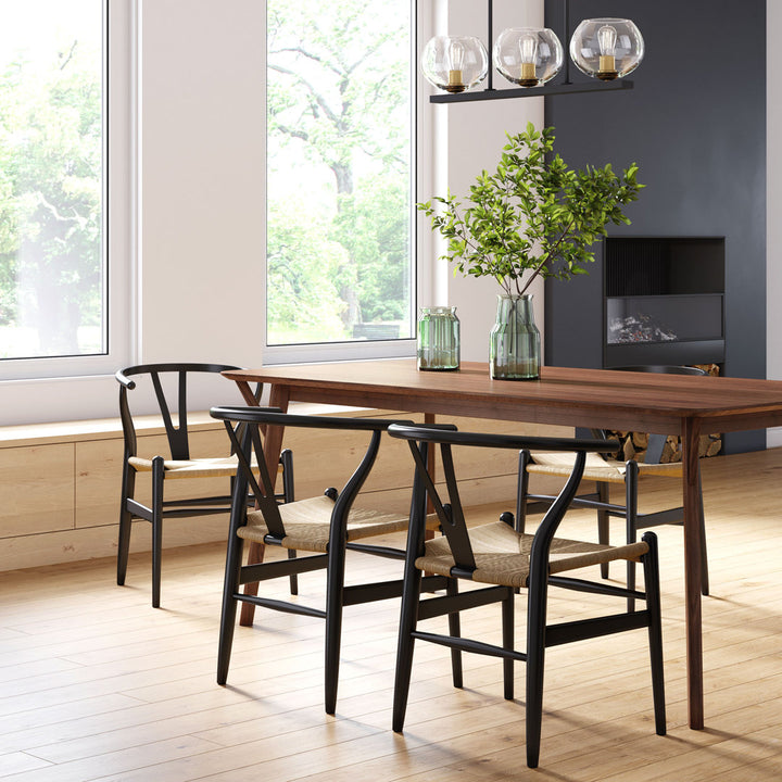 Evanston 71" Wood Dining Table AllModern Color: Walnut