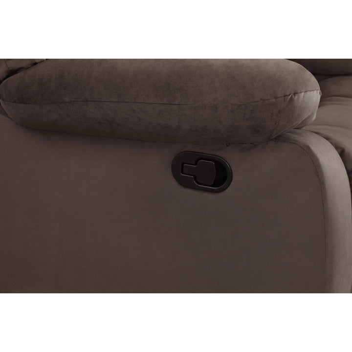 Aum 81" Pillow Top Arm Reclining Sofa Red Barrel Studio® Upholstery Color: Brown