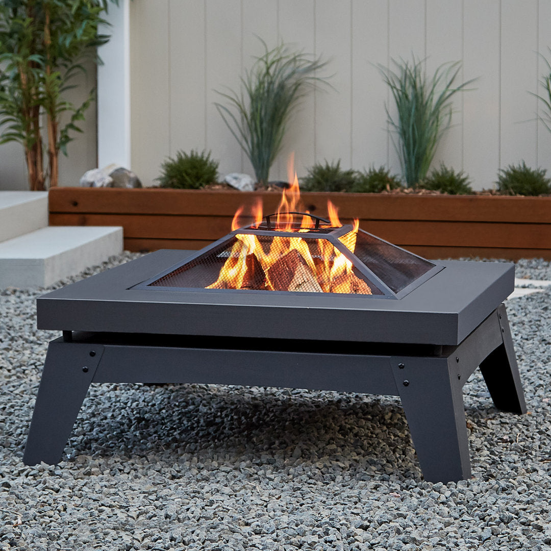 Breton Wood Burning Fire Pit by Real Flame Real Flame