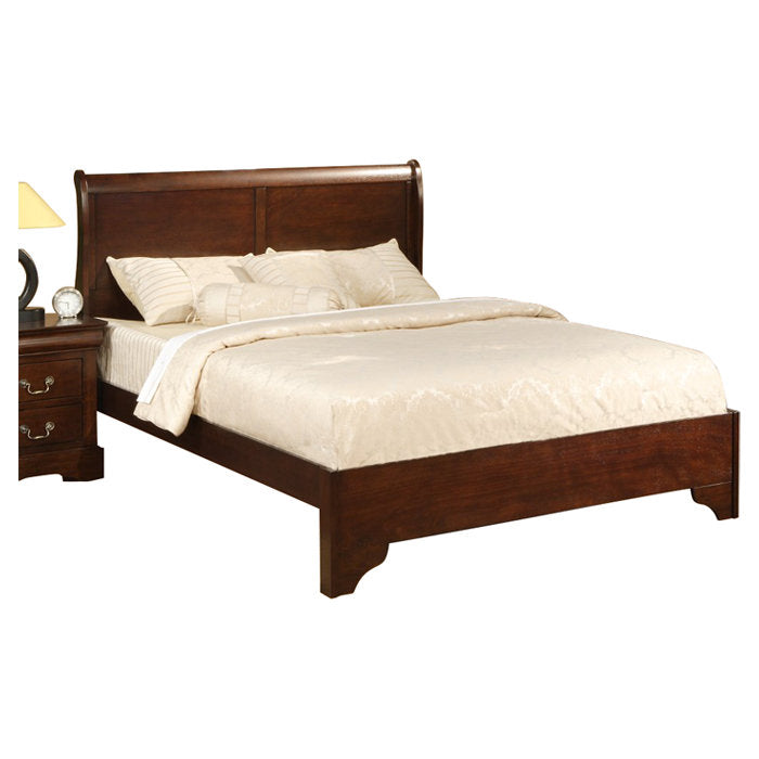 Varnamtown West Haven Low Footboard Sleigh Bed, Cappuccino Lark Manor™ Size: Queen