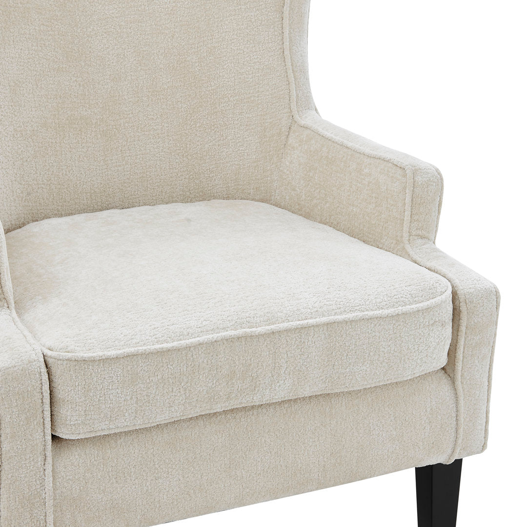 Radyn 31" Wide Polyester Wingback Chair Red Barrel Studio® Body Fabric: Opus Cream 100% Polyester