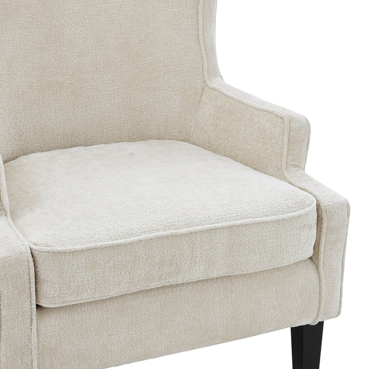 Radyn 31" Wide Polyester Wingback Chair Red Barrel Studio® Body Fabric: Opus Cream 100% Polyester