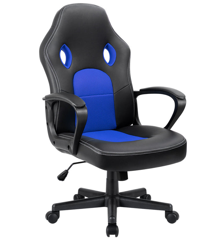 PC and Racing Ergonomic Gaming Chair Ebern Designs Color: Blue