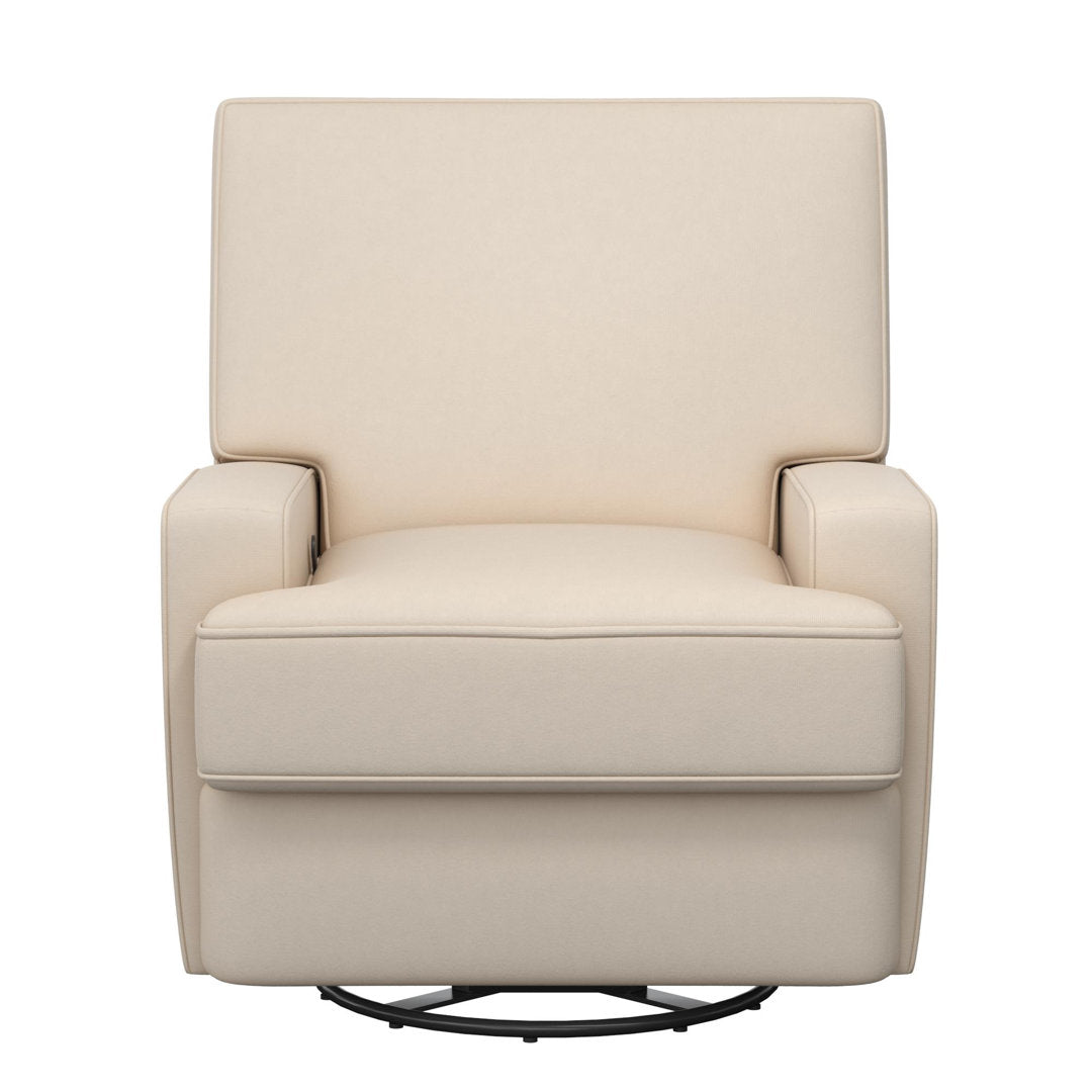 Abingdon Upholstered Swivel Reclining Glider Mack & Milo™ Upholstery Color: Beige Velvet