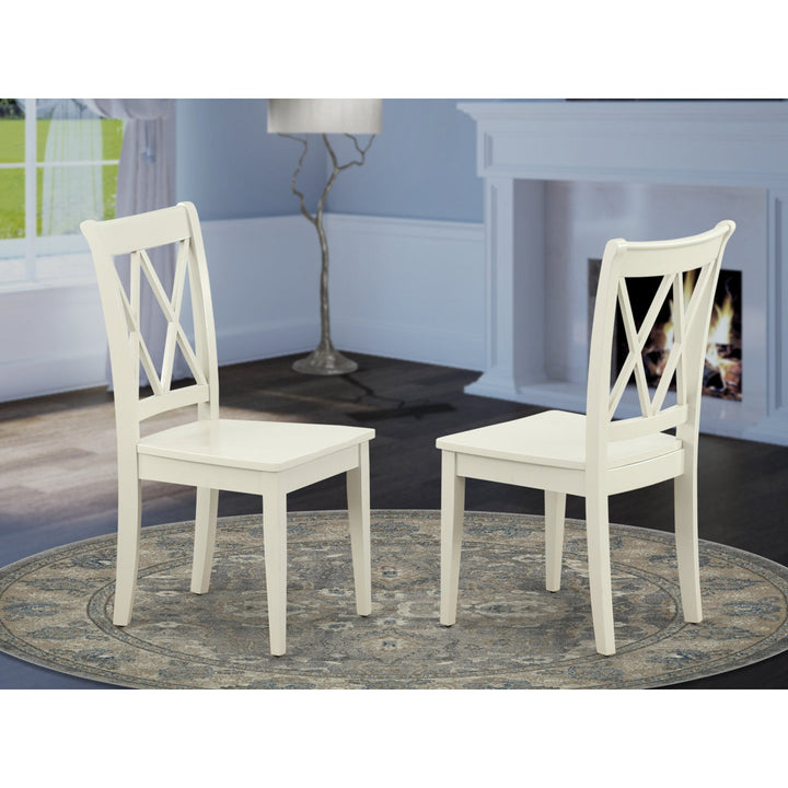 Letitia Solid Wood Double X-Back Side Chair (Set of 2) Lark Manor™ Color: Linen White