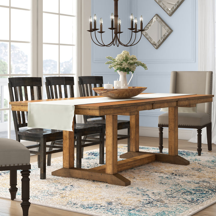 Shaler Extendable Solid Wood Dining Table Laurel Foundry Modern Farmhouse®