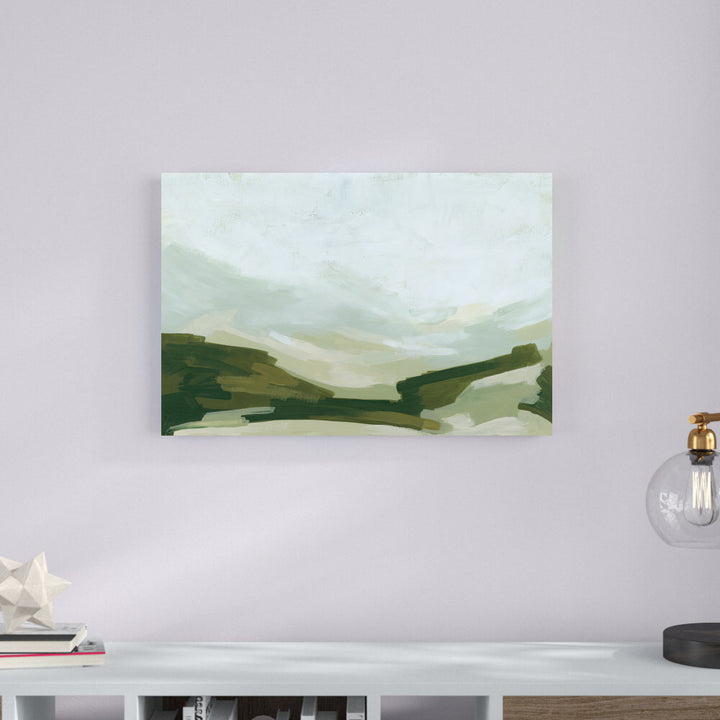 Valley Green II by June Erica Vess - Wrapped Canvas Painting Wrought Studio™ Size: 20" H x 30" W