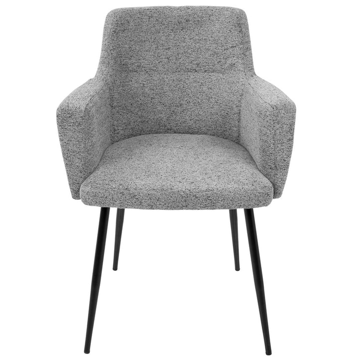 Cedeno Upholstered Dining Chair (Set of 2) Mercury Row® Upholstery Color: Gray