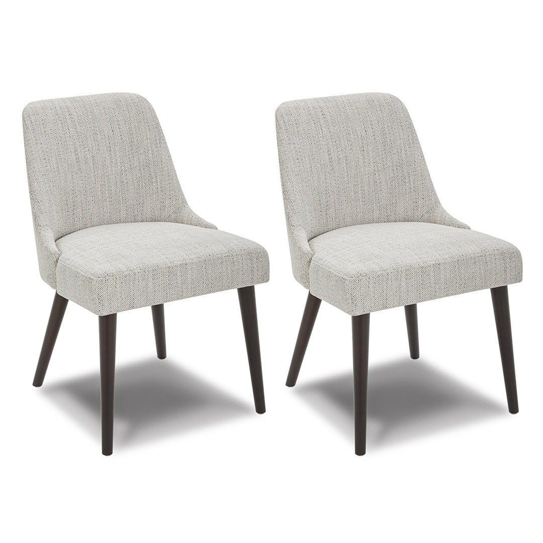Brently Upholstered Dining Chair (Set of 2) Wade Logan® Upholstery Color: lvory