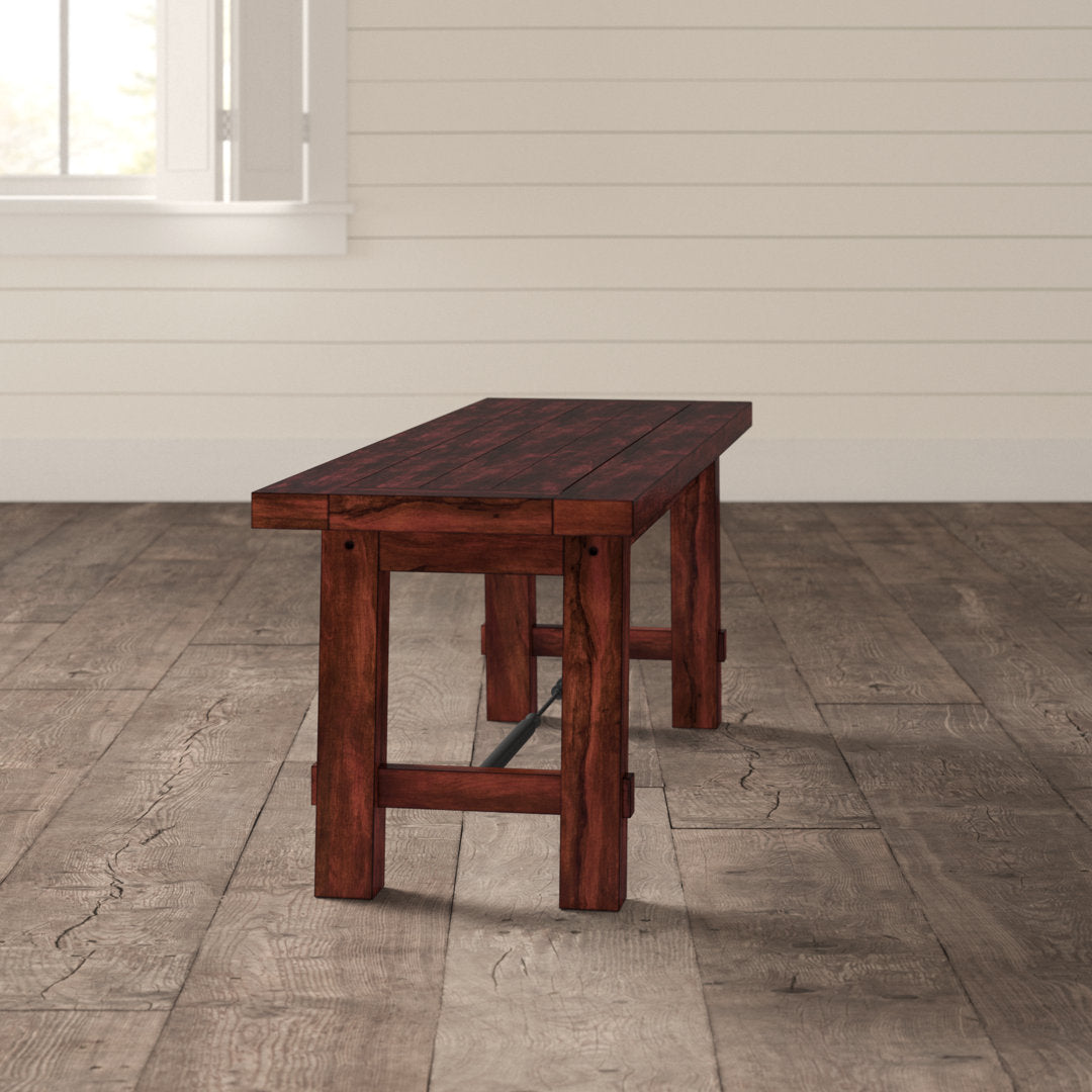 Husnayn Solid Wood Bench Union Rustic
