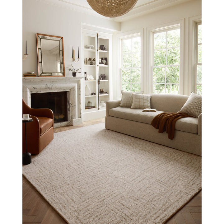 Chris Loves Julia x Loloi Polly Smoke / Sand Area Rug Chris Loves Julia x Loloi Rug Size: Rectangle 3'6" x 5'6"