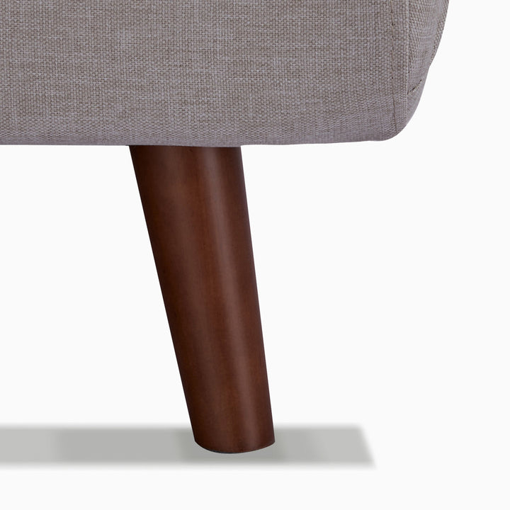Jacquelyn 30.31" Wide Convertible Chair Mercury Row® Teen Leg Color: Coffee Fabric: Beige Polyester