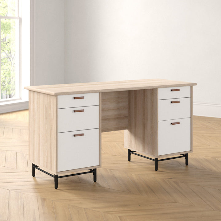 Hanaan Executive Desk Ebern Designs