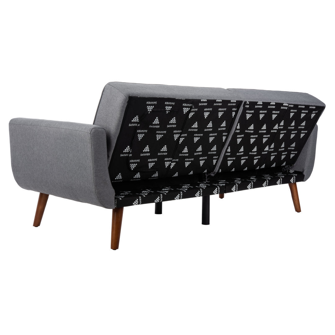 Futton 82.3" Tufted Back Convertible Sofa Corrigan Studio® Color: Stone Fabric: Linen