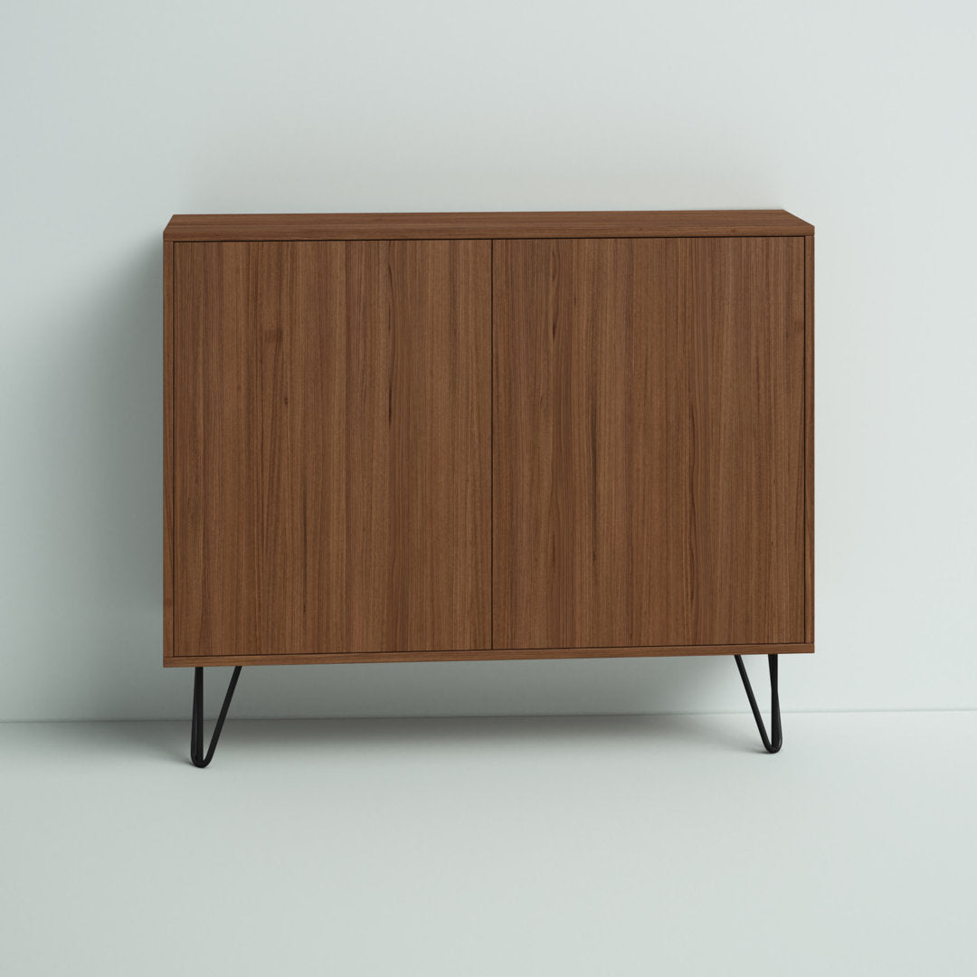 Azerion 2 - Door Accent Cabinet Wade Logan® Color: Walnut