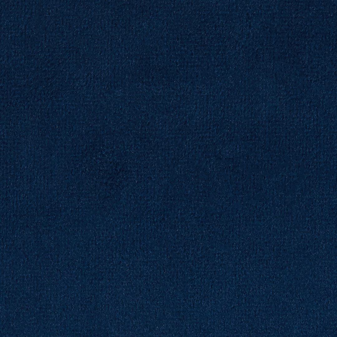 Aleena 13.5" Wide Velvet Round Storage Ottoman Etta Avenue™ Upholstery Color: Blue