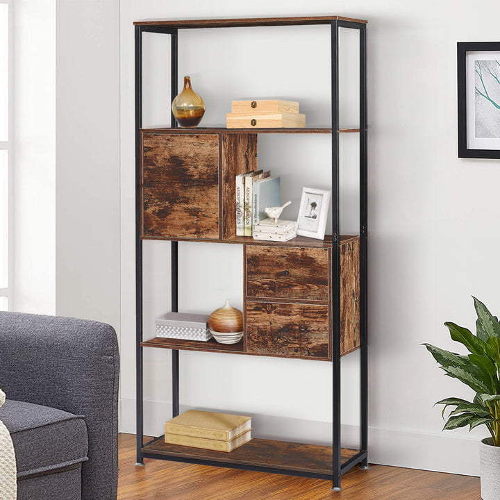 Mullica 31" W Steel Standard Bookcase 17 Stories