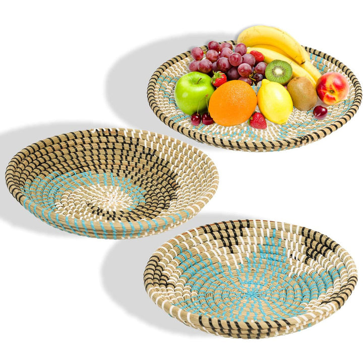 3 Piece Seagrass African Basket Wall Décor Set Bungalow Rose