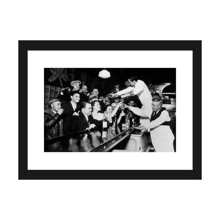 End of the Prohibition Party - Photograph Print East Urban Home Size: 24" H x 32" W x 1" D Format: Black Framed Paper