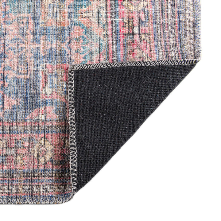 Hadsell Machine Made Power Loom Antique Blue Area Rug Langley Street® Rug Size: Square 7'3"