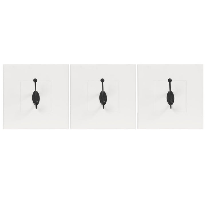 3 - Hook Wall Hook (Set of 3) Red Barrel Studio® Color: White
