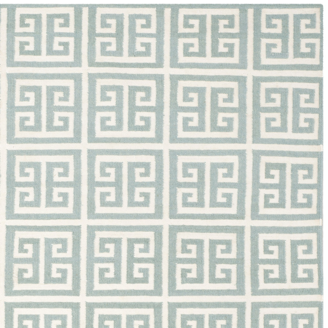 Rodgers Hand Woven Flat Weave 50% Banana Silk, 30% Wool, 20% Cotton Geometric Rug Ebern Designs Rug Size: Square 7' x 7'