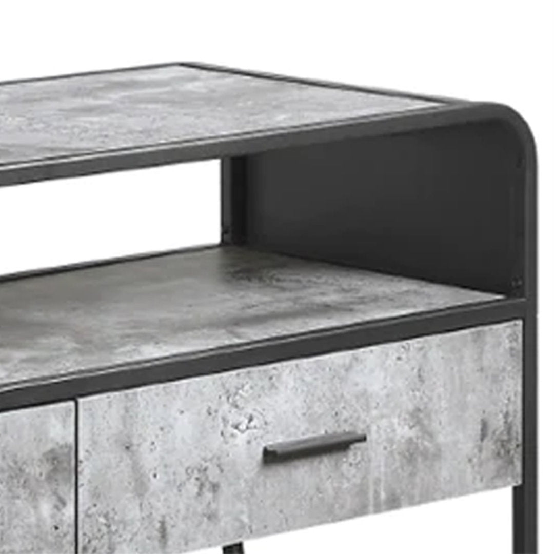 Solid Wood TV Stand for TVs up to 65" Benjara