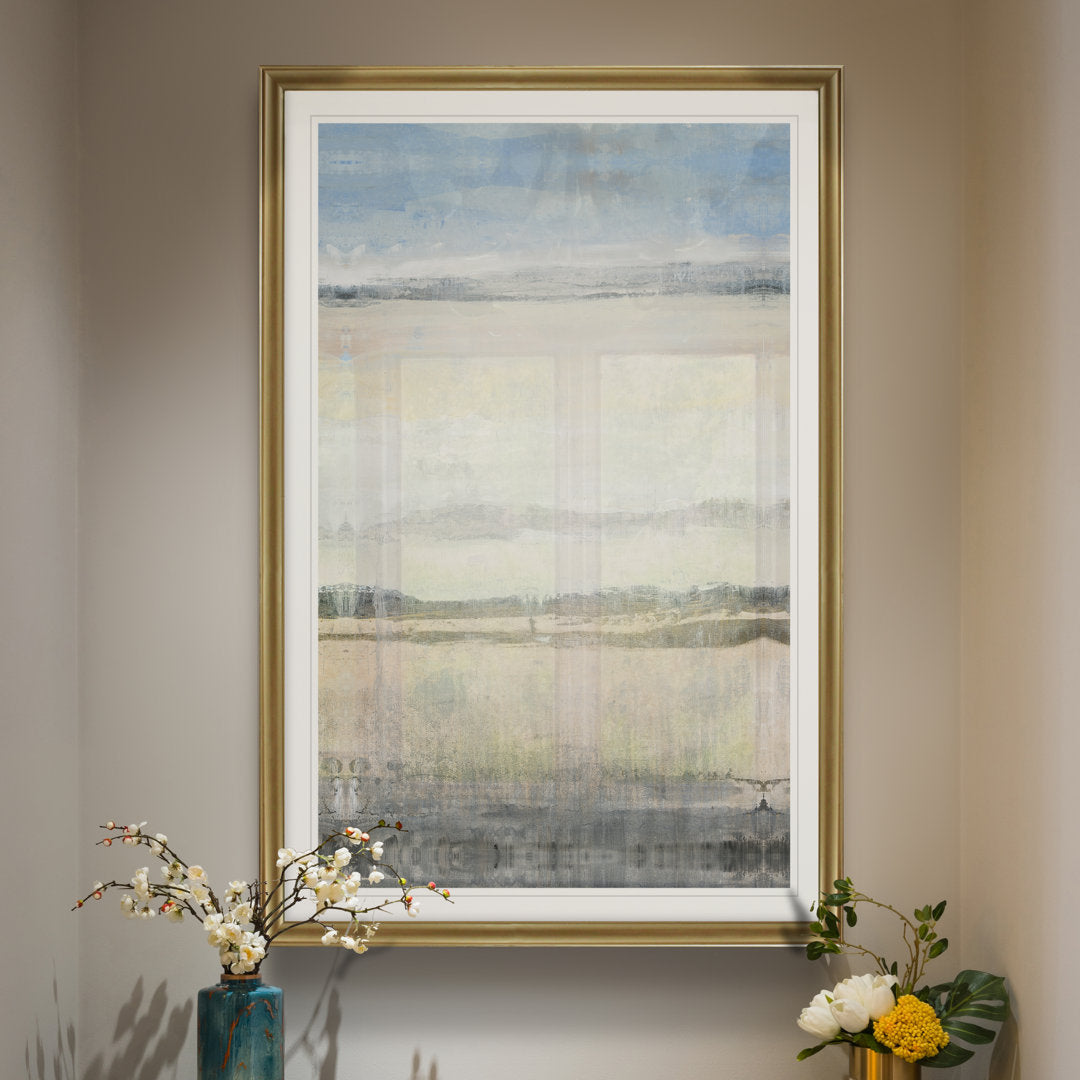 E Transitional Space I' - Print on Canvas Wade Logan® Size: 18.5" H x 24.5" W x 1.5" D Format: Gold Framed