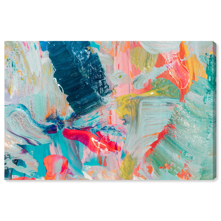 Abstract That Love Feeling - Graphic Art on Canvas Oliver Gal Prints Size: 16" H x 24" W Format: Wrapped Canvas