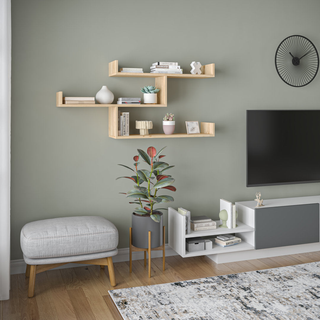 Ramage 3 Piece Accent Shelf Mercury Row® Finish: Oak