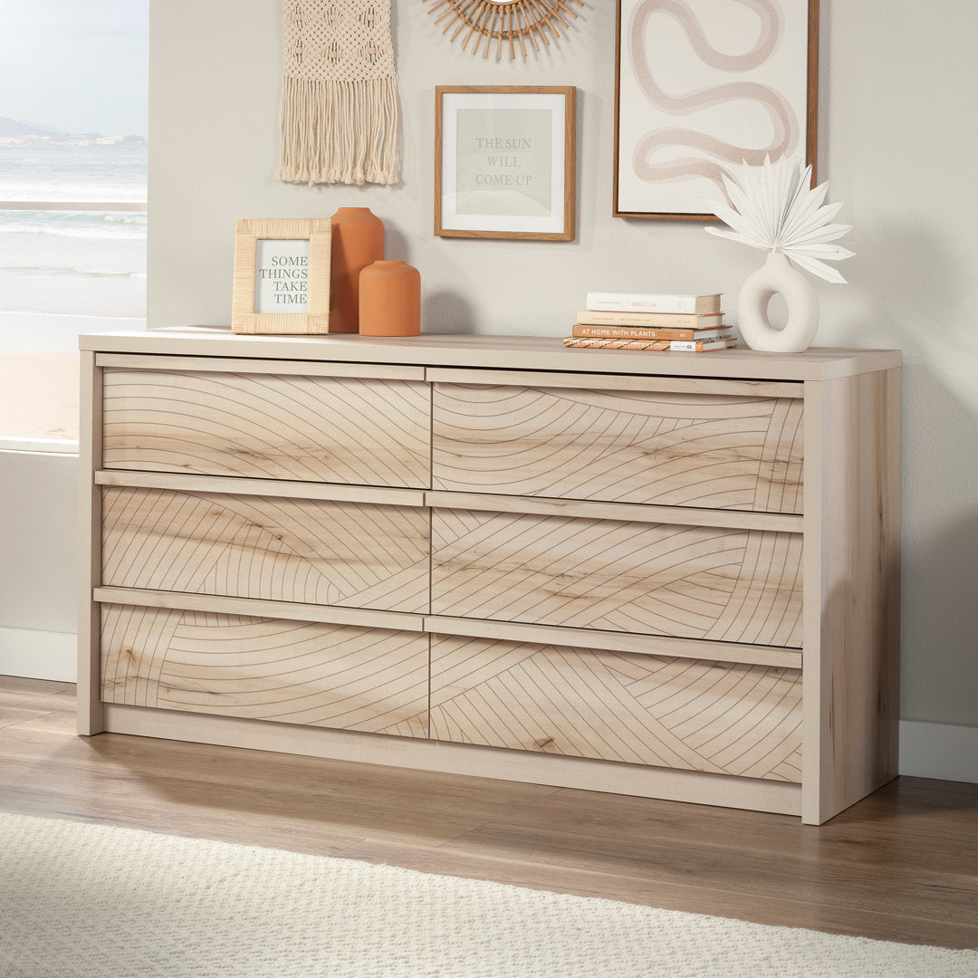 Holtzlander Double Dresser Union Rustic Color: Pacific Maple/Flowing Wave