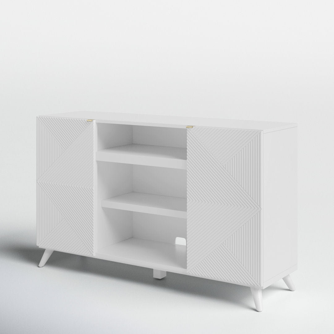 Baldewijn TV Stand for TVs up to 65" Wade Logan® Color: White