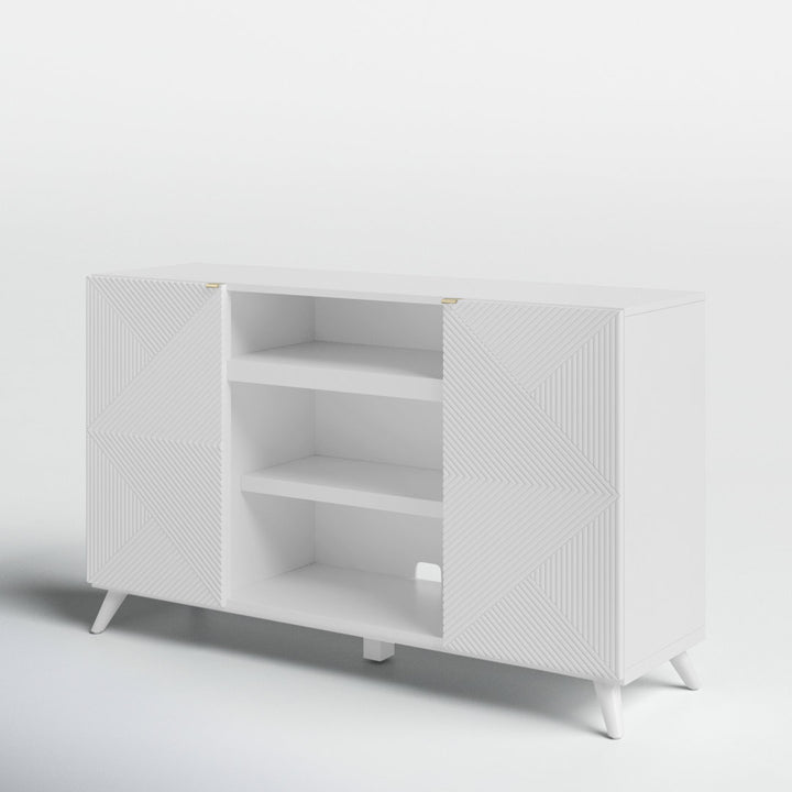 Baldewijn TV Stand for TVs up to 65" Wade Logan® Color: White
