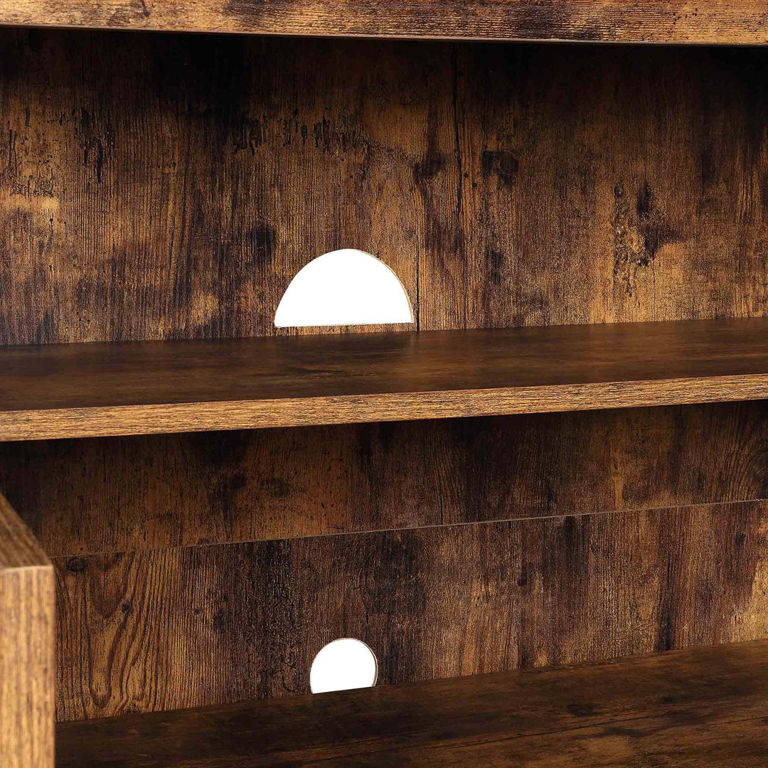 Bamard 40" TV Stand with Storage Cabinets Beachcrest Home™ Color: Barnwood