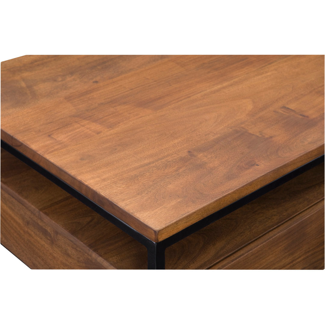 Paulette Solid Wood Frame Coffee Table with Storage AllModern